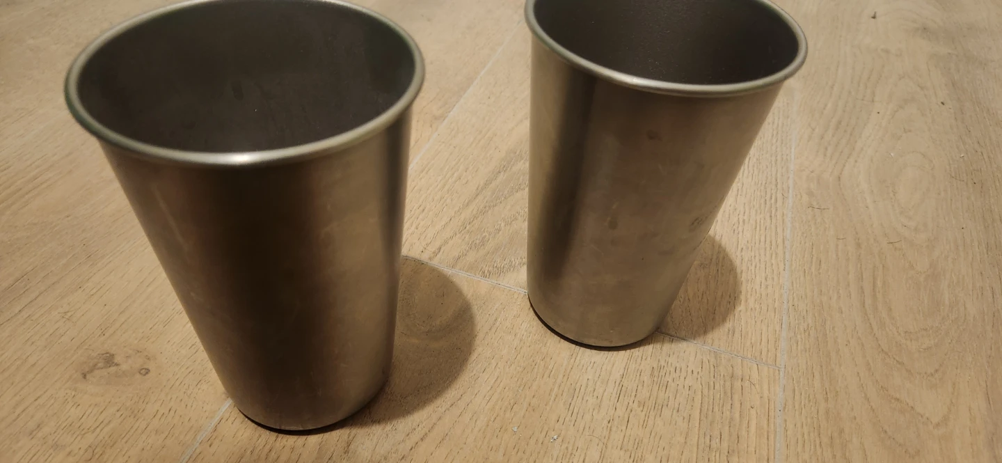 Set of 2 Stainless Steel Tumblers