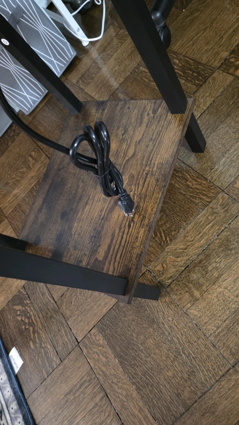 End Table with Built-in Power Strip and USB Ports - photo 4