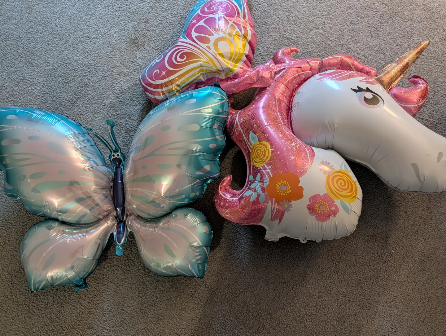 Assorted Party Balloons - Unicorn, Butterfly, Stars