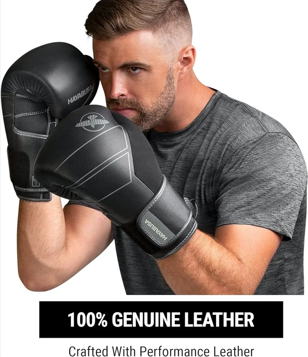 Hayabusa: 12oz S4 Leather Boxing Gloves & Punch Mats Bundle - photo 2