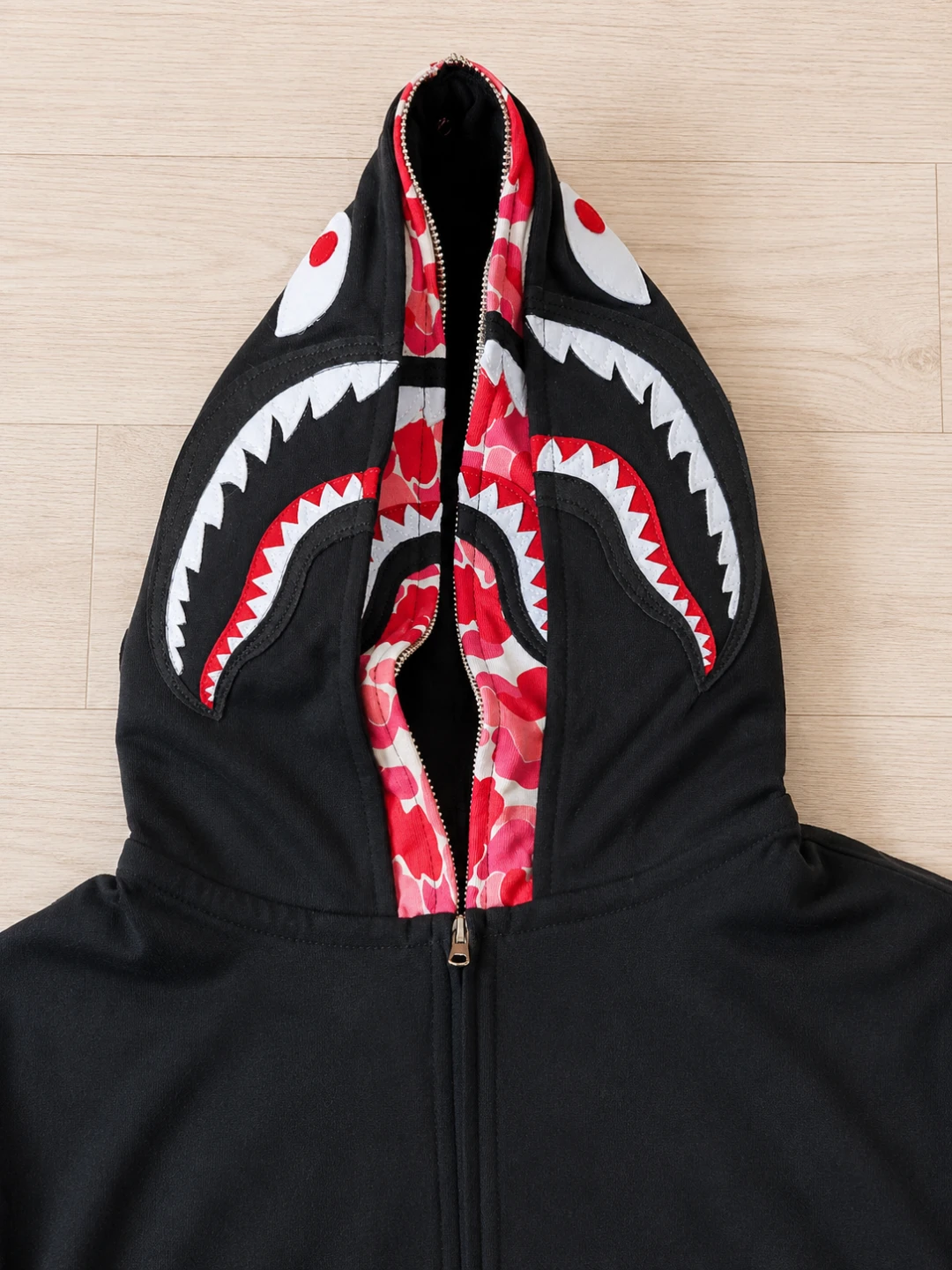 BAPE Full Zip Hoodie Shark black - photo 2
