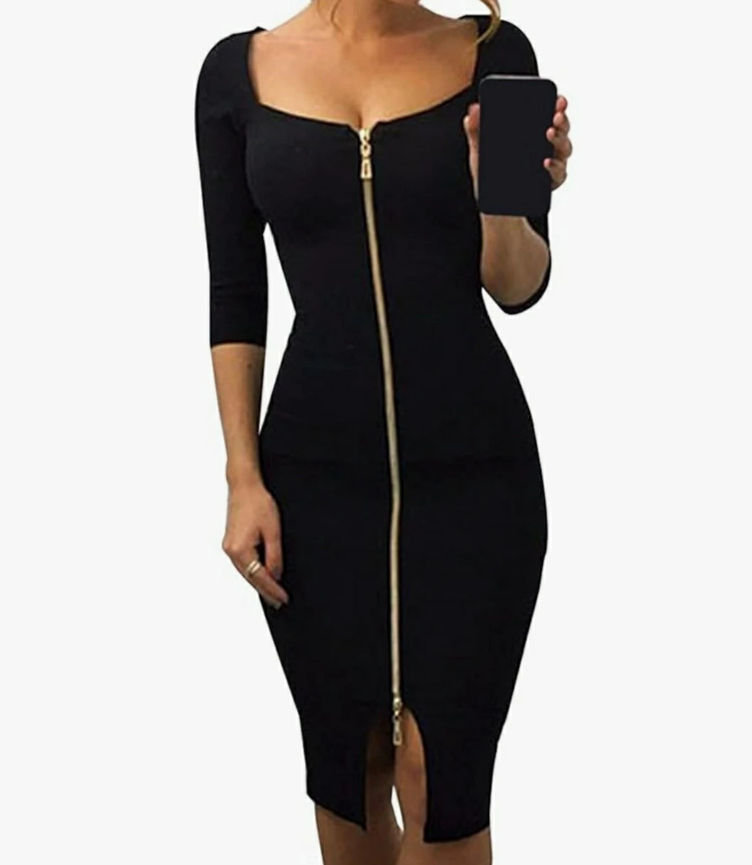 Brand new Lady Midi High Wsist Sexy Dresses Knee