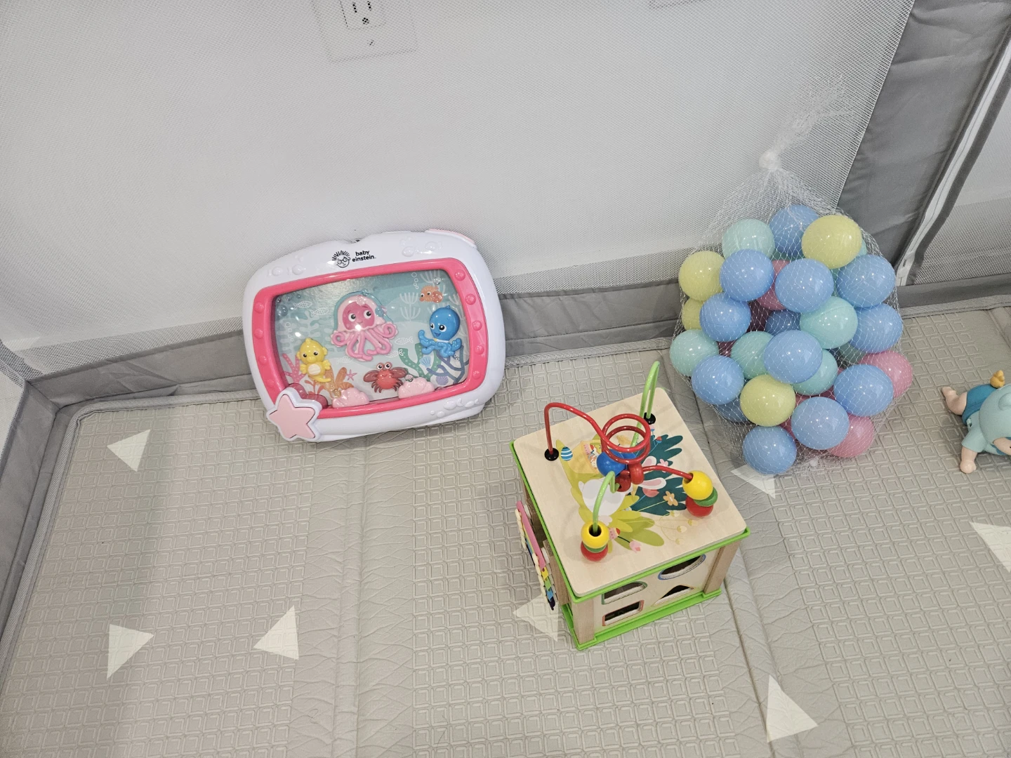 Baby Playpen + Activity Walker ,Toys ; 70 x 70, Retail $180+ - photo 2