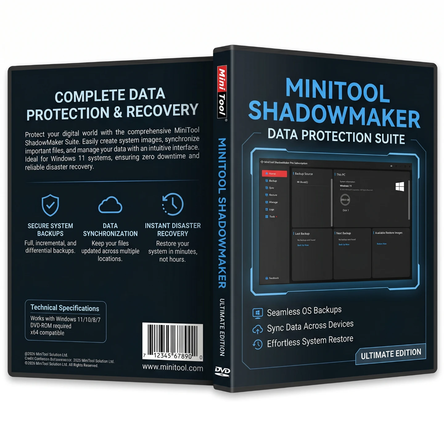 MiniTool ShadowMaker Pro Bootable DVD