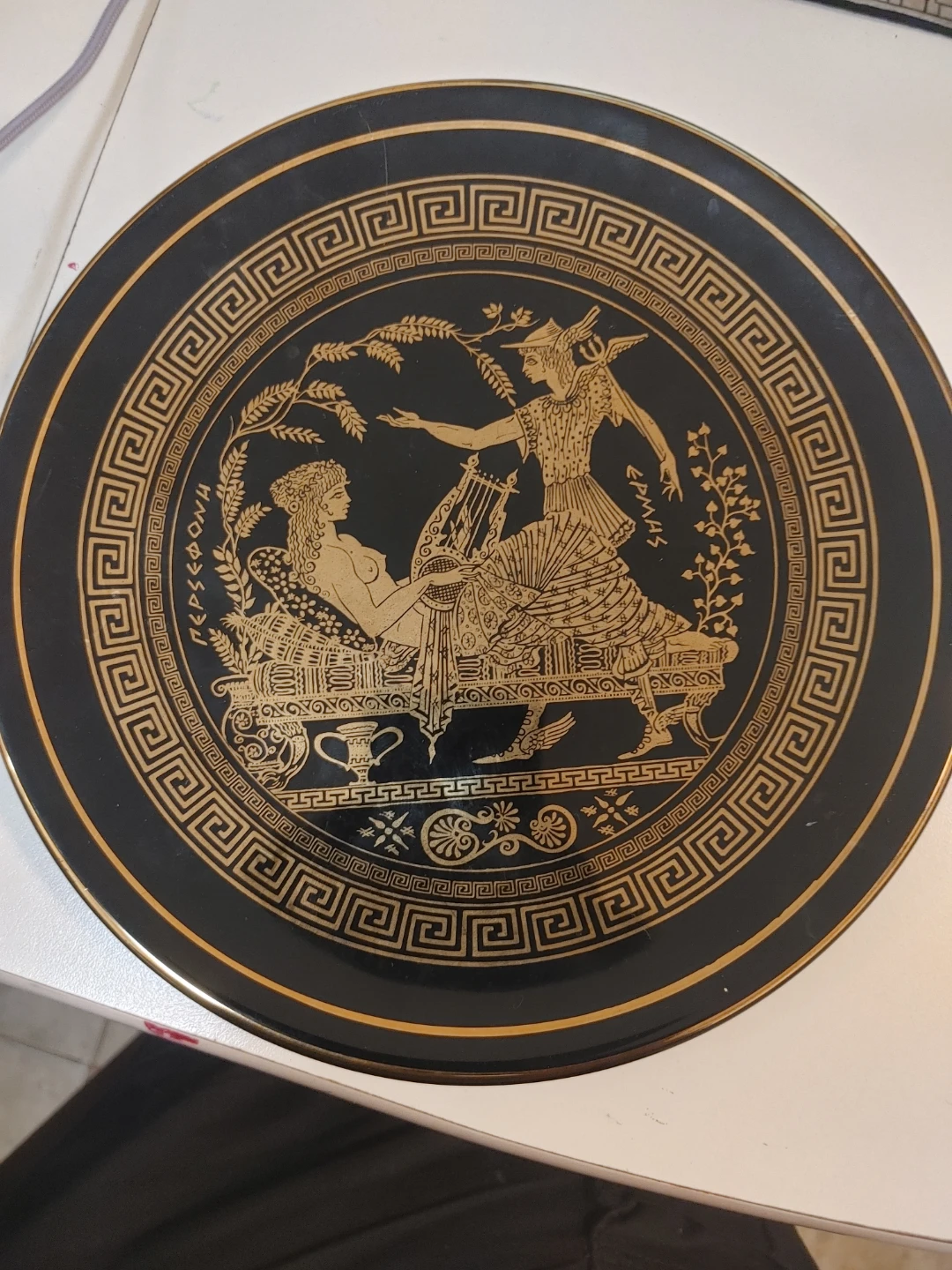 Handmade Decorative Plate with Greek Design - photo 2