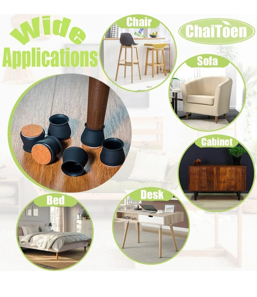 27pcs Non-Slip Chair Leg Caps