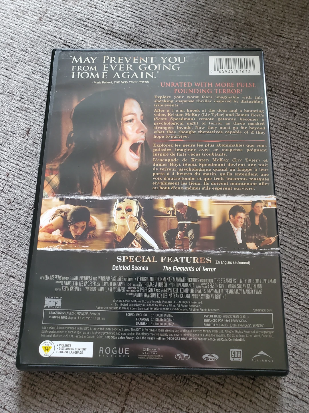 The Strangers Unrated DVD ⚽ - photo 2