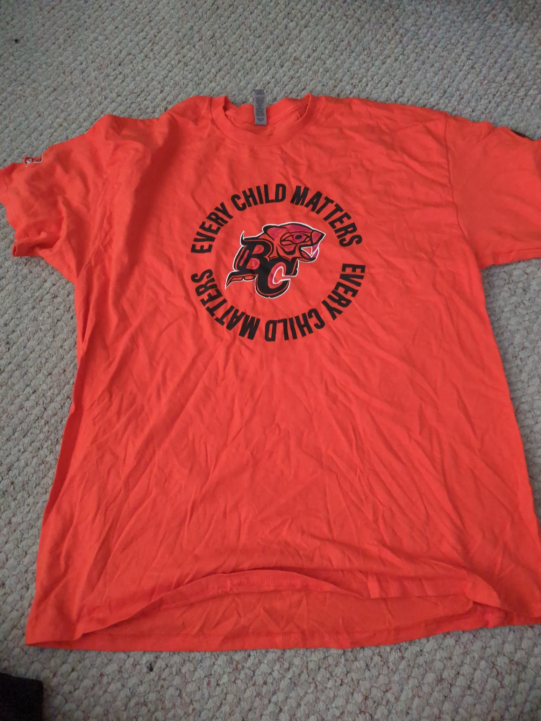 Orange 'Every Child Matters' T-Shirt Size XL