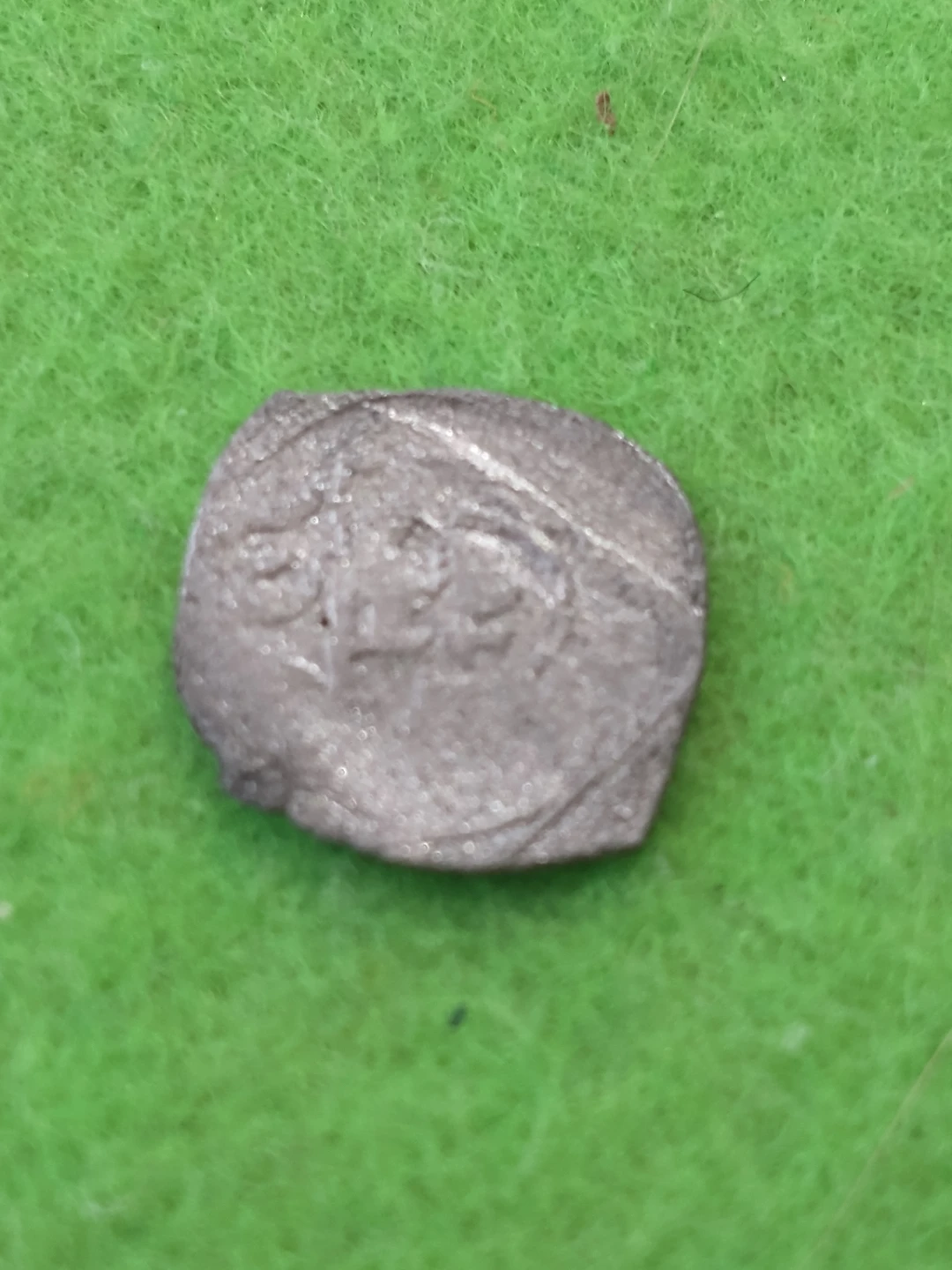 Unattributed unifaced silver medieval coin