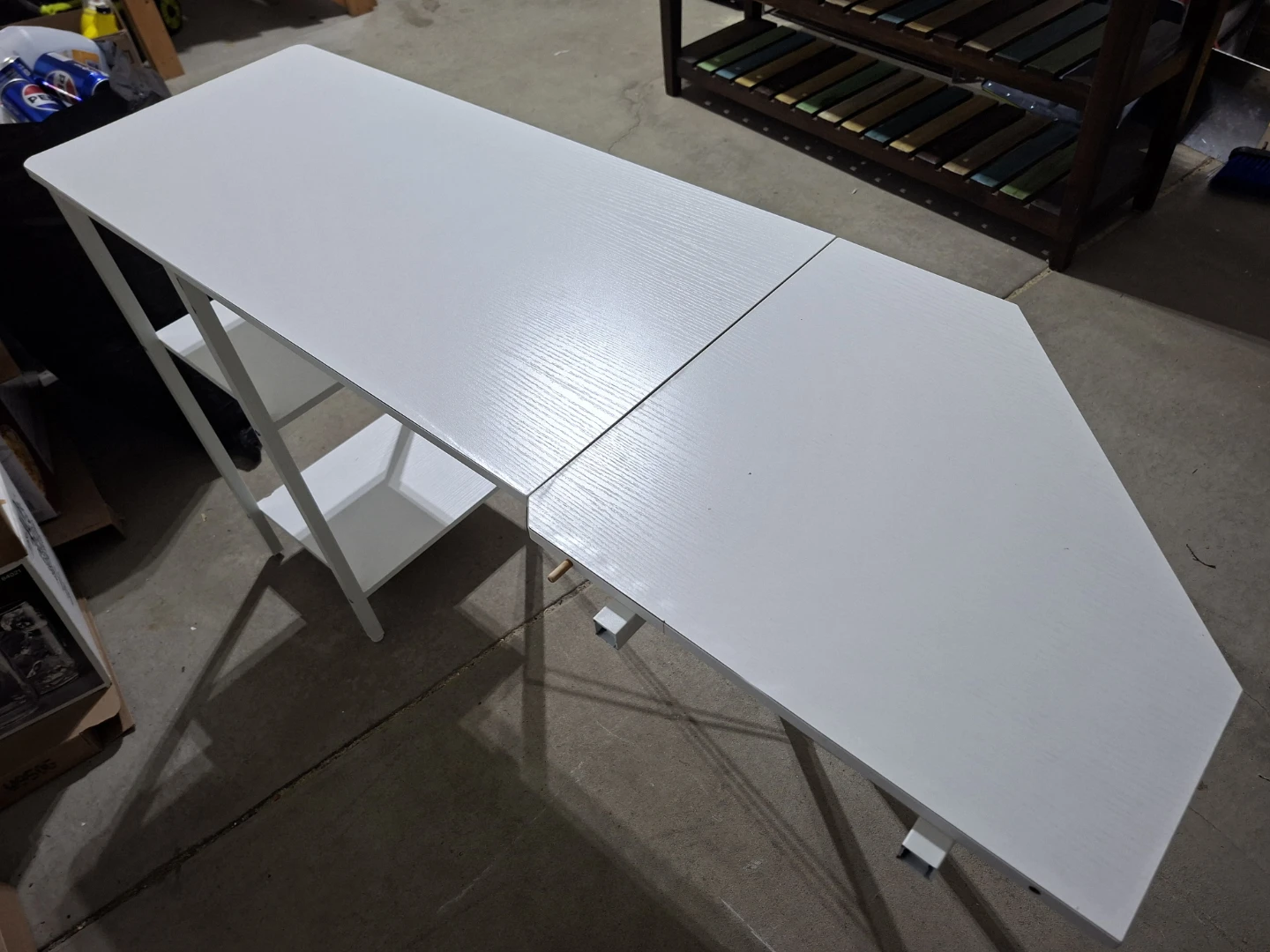 White Desk with Shelving