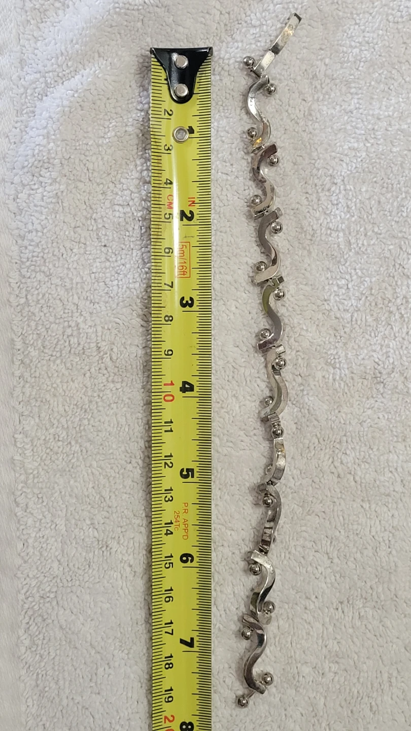 8" Ladies Sterling Silver Bracelet (24.4grams) - photo 2