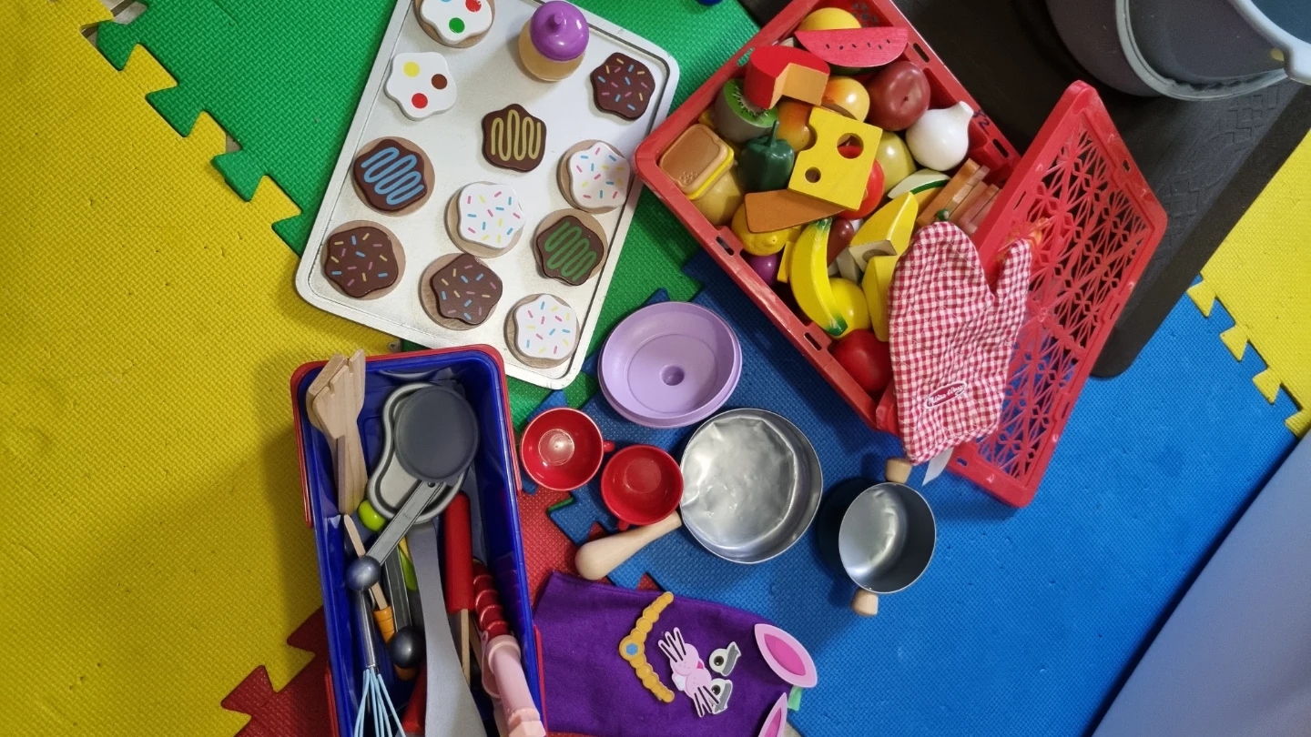 Wooden Play Food and Kitchen Accessories Set - photo 2