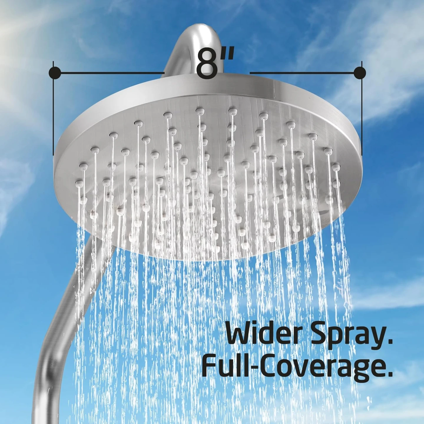 KES Natural Marble Outdoor Shower with 8" Shower Head - photo 5