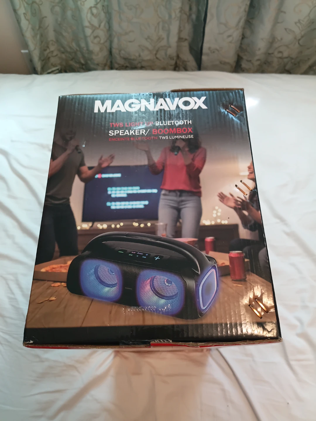 Magnavox MSP1201 TWS Light Up Bluetooth Speaker/Boombox - photo 4