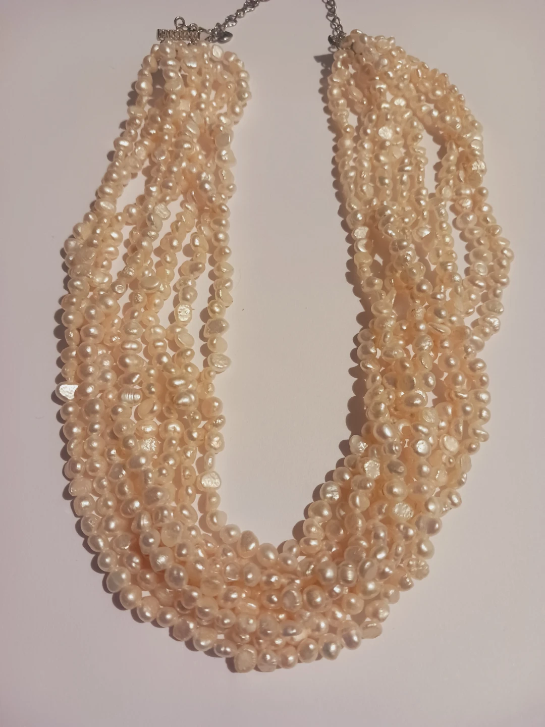 Beautiful Multi-strand  8 -Strands Freshwater Pearl Necklace