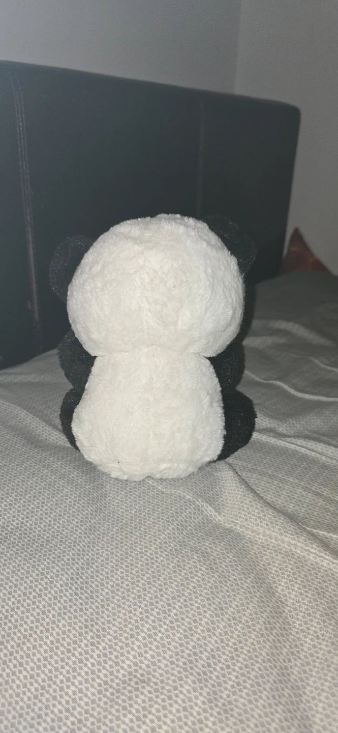 Plush Panda Toy with Cherry Detail - photo 2