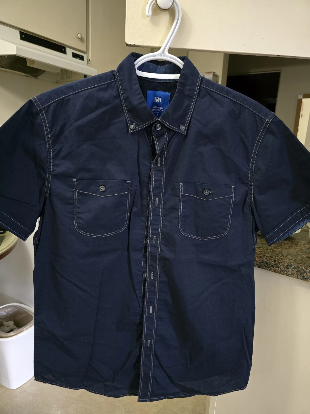 Michael Brandon Short Sleeve Button-Up Shirt - Size S