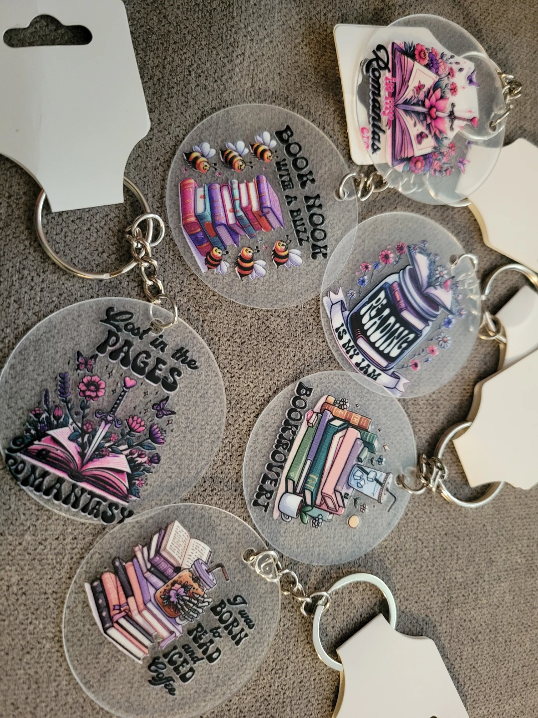 Assorted Acrylic Keychains - Various Designs - photo 2