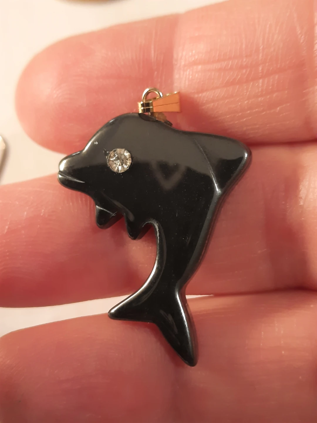 Hemetite earings and pendant set - photo 3
