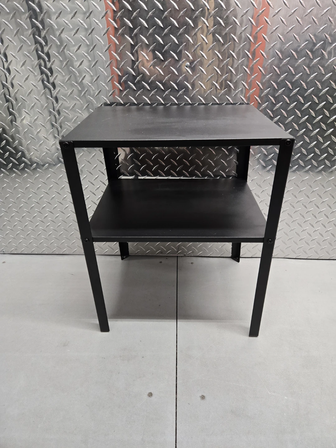 IKEA Knarrevik Black Metal Nightstand Bedside Table -assembled - photo 3