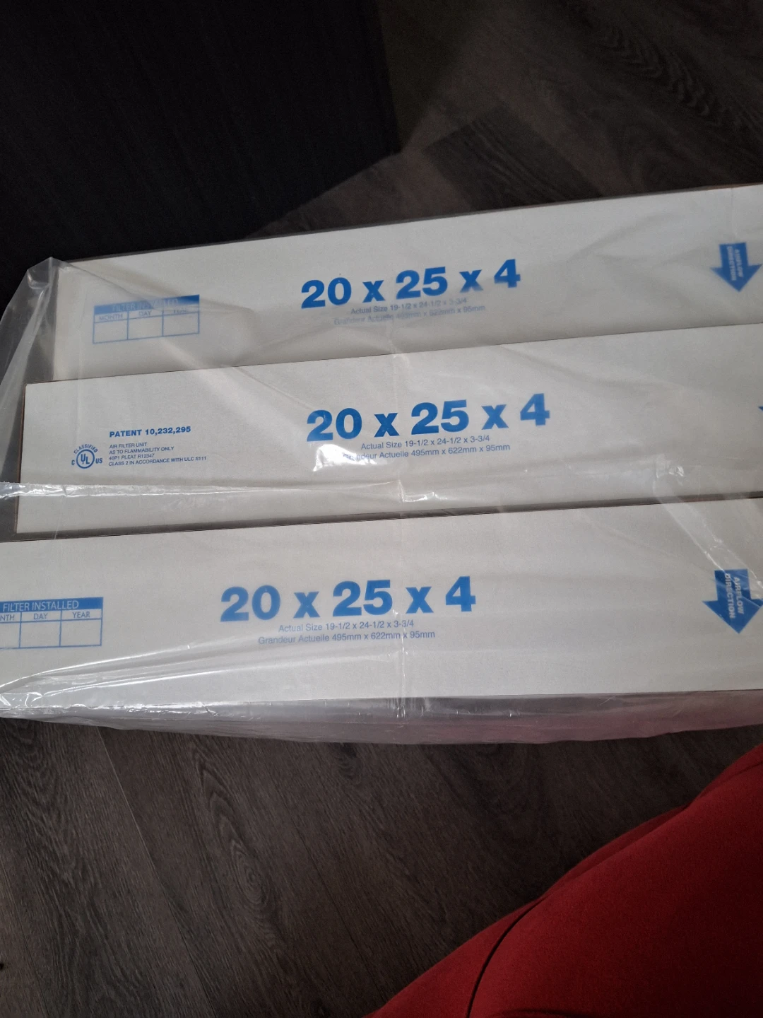 20 x 25 x 4 Air Filters (3 Pack)