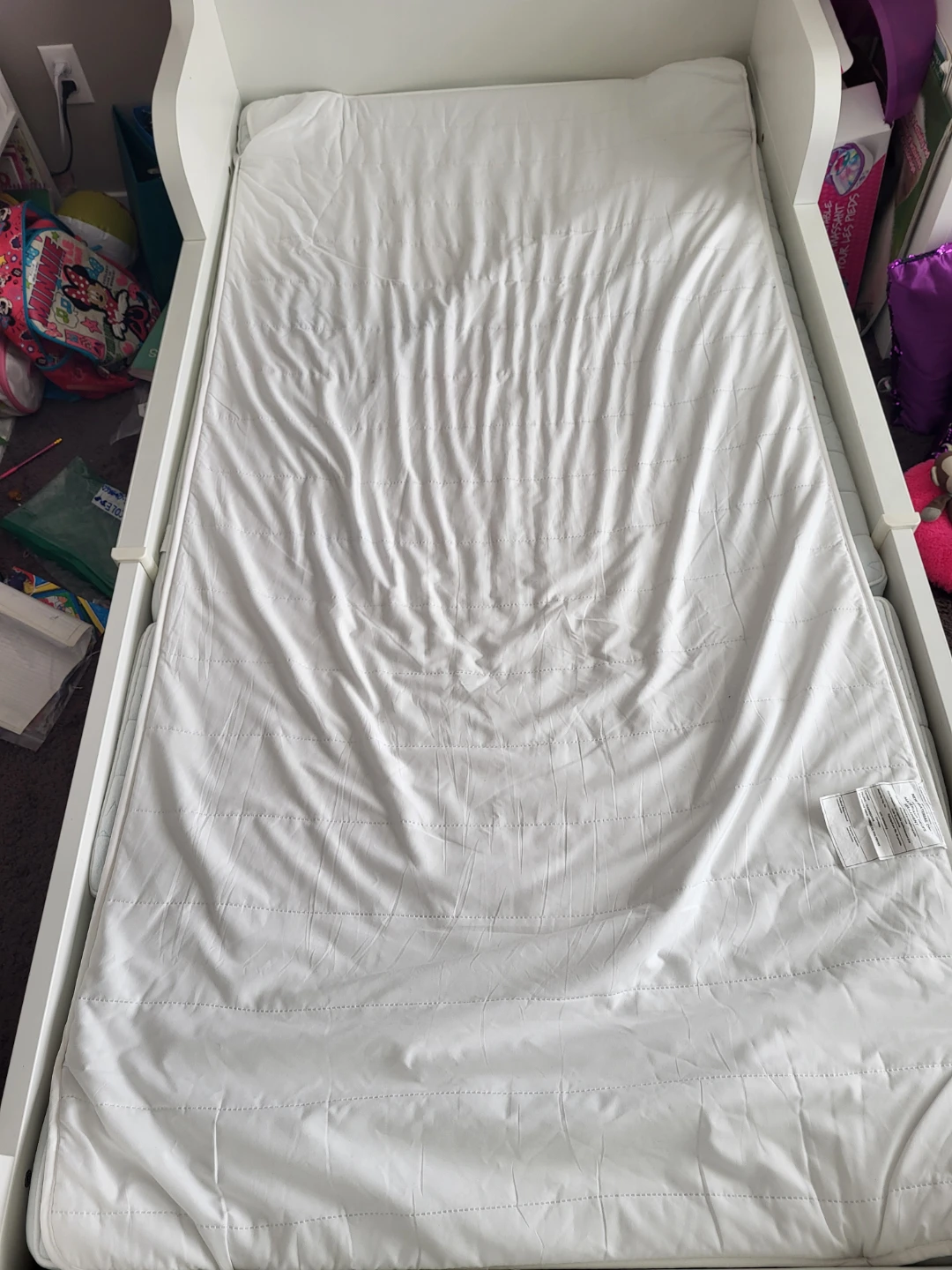 Extendable Mattress, Protector and Fitted sheets. - photo 2
