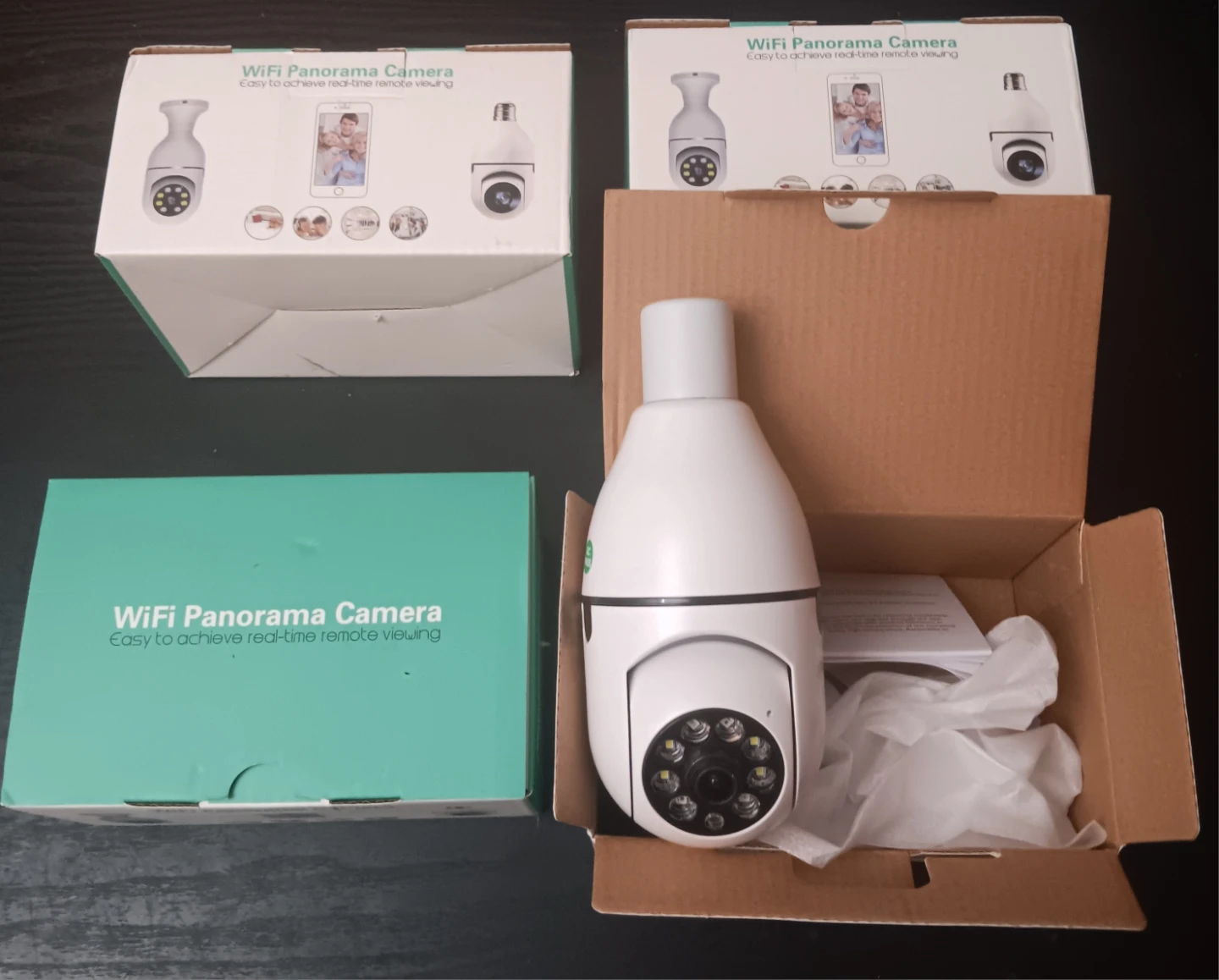 WiFi Panorama LightBulb Security Camera (EACH)