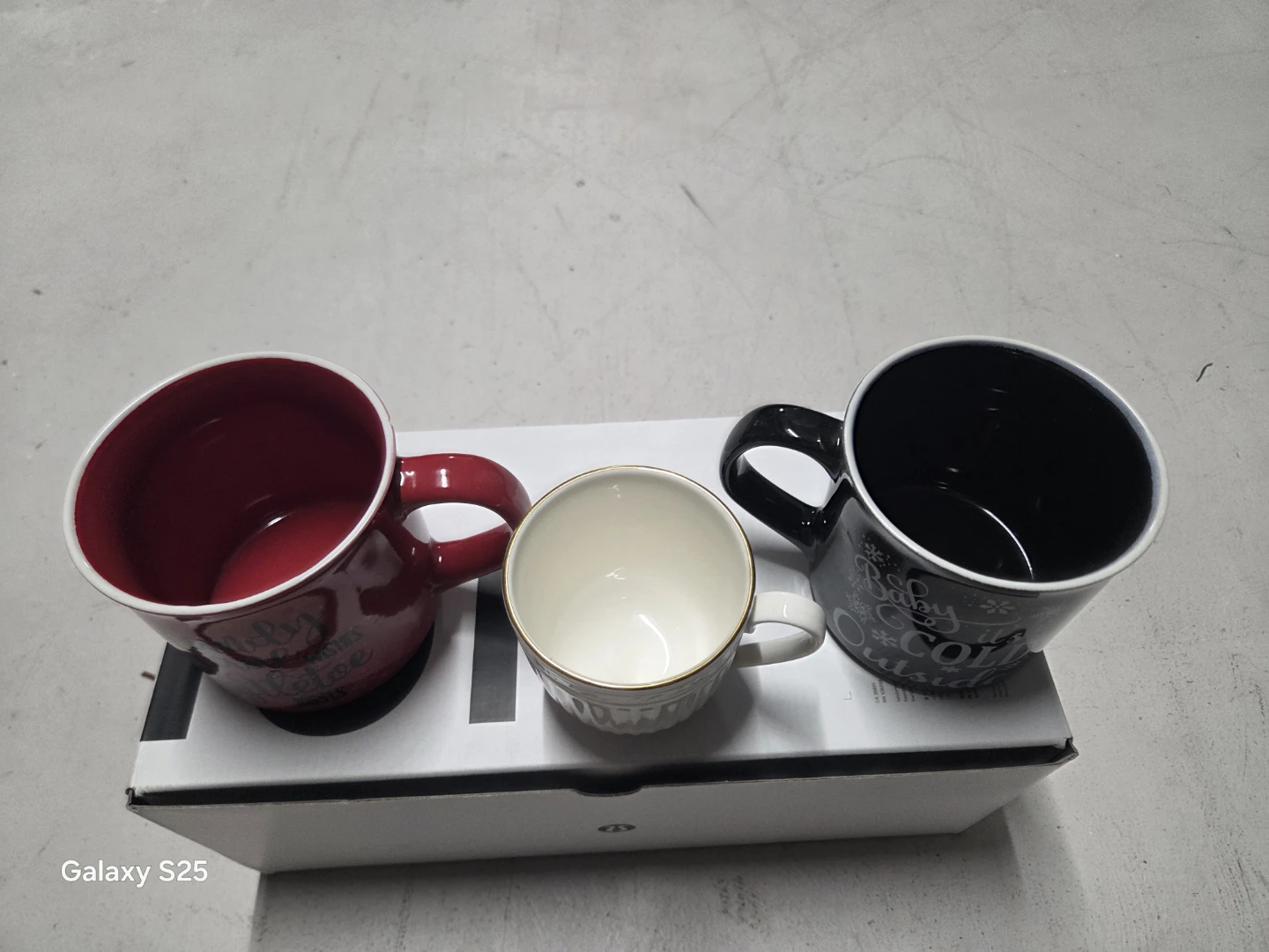 Set of 3 Decorative Mugs