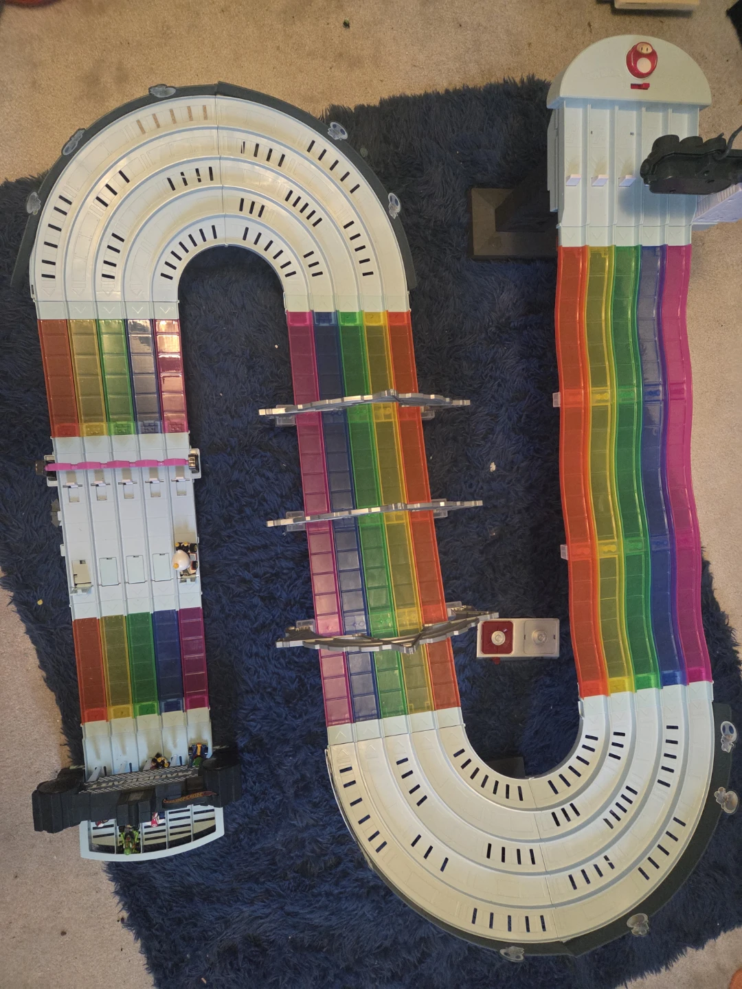 Mario Kart Rainbow Road Track Set with Characters