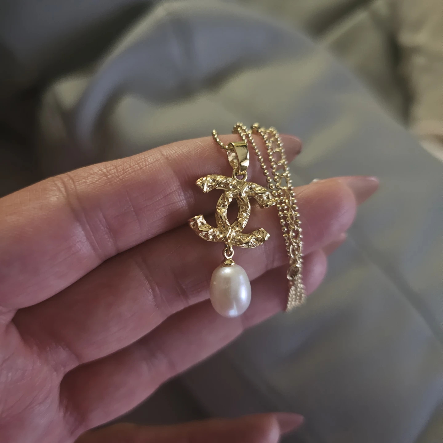 Chanel CC Pearl Necklace