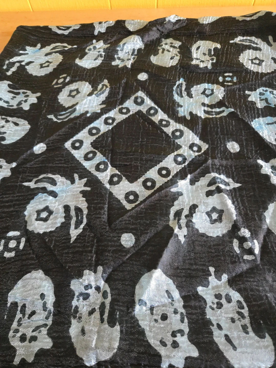 Black and Blue Patterned Scarf - photo 3