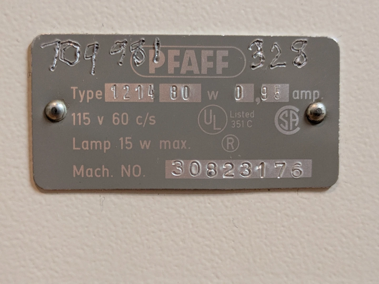 Pfaff 1214 Sewing Machine ⚽ - photo 5