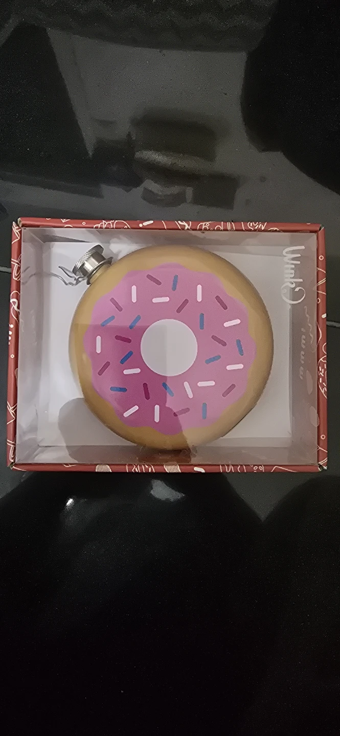 Wink Round Flask - Donut Design