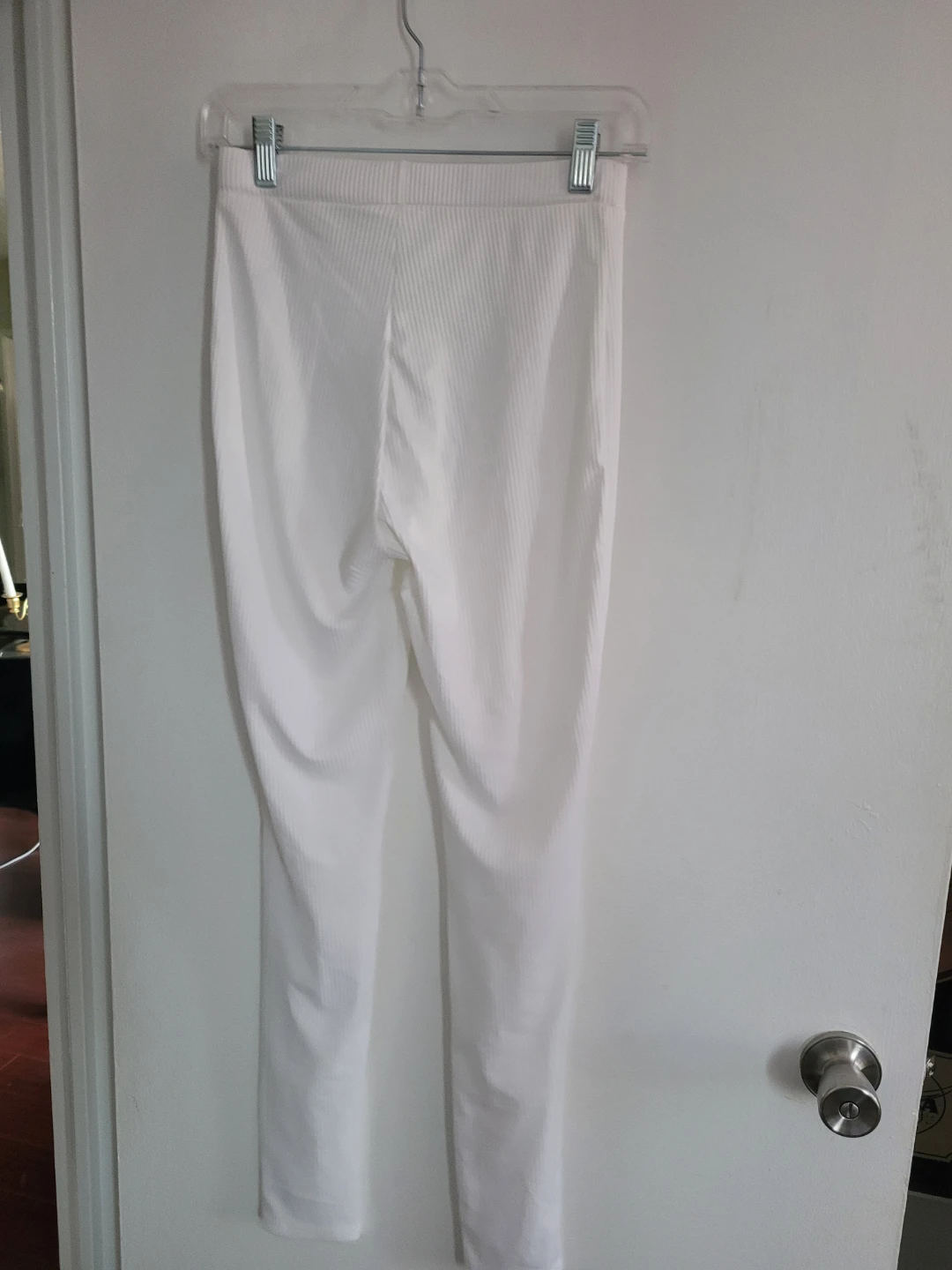 White Ribbed Leggings - photo 2