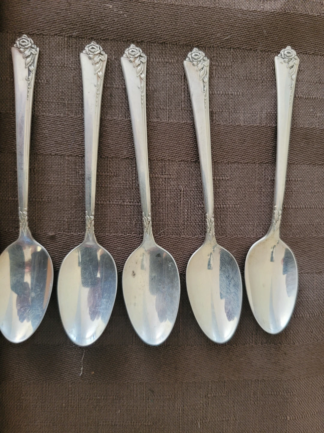 Heirloom Sterling Damask Rose Spoons (Set of 5) - photo 2