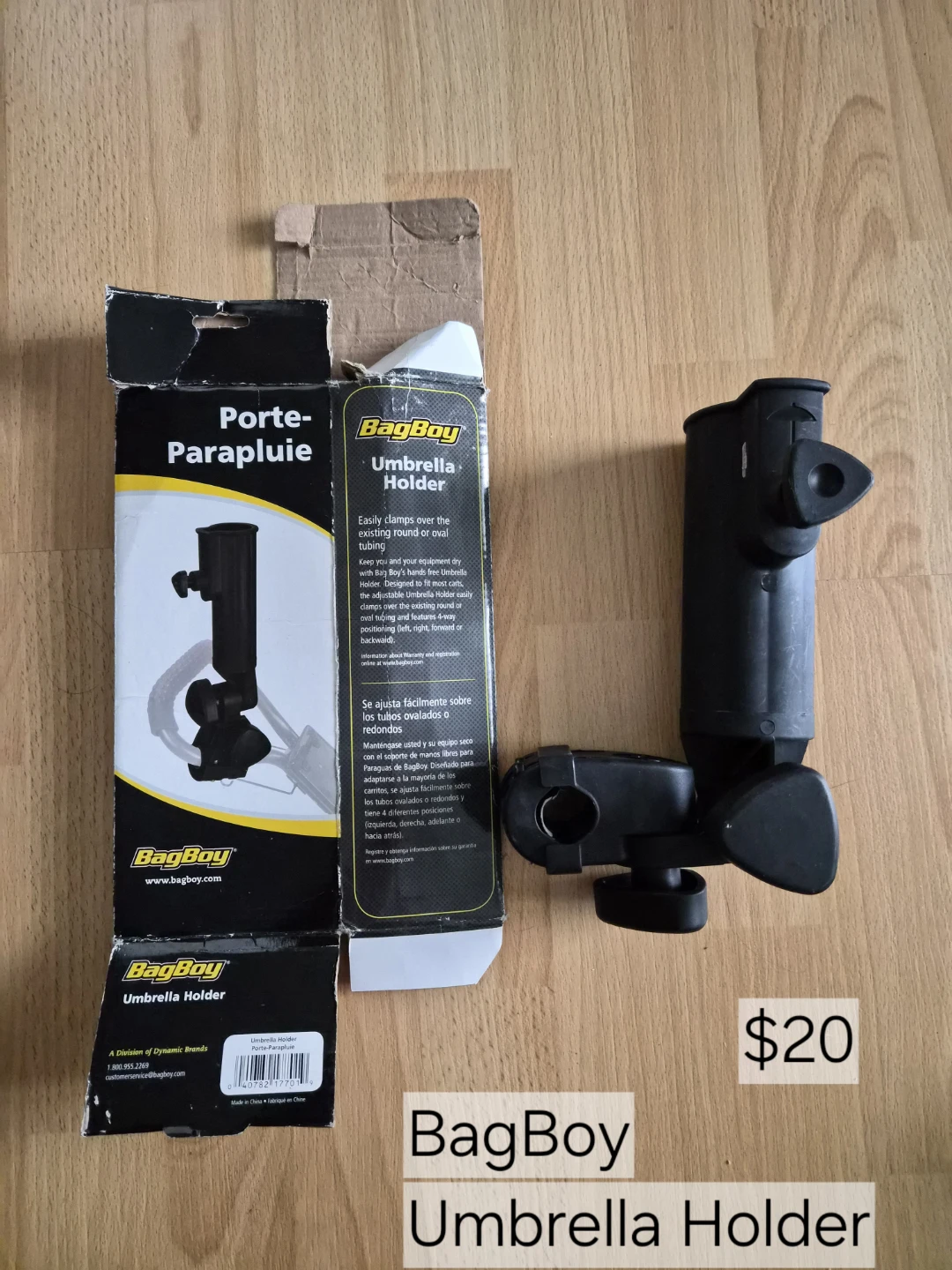 Golf Push Cart Umbrella Holder - photo 2