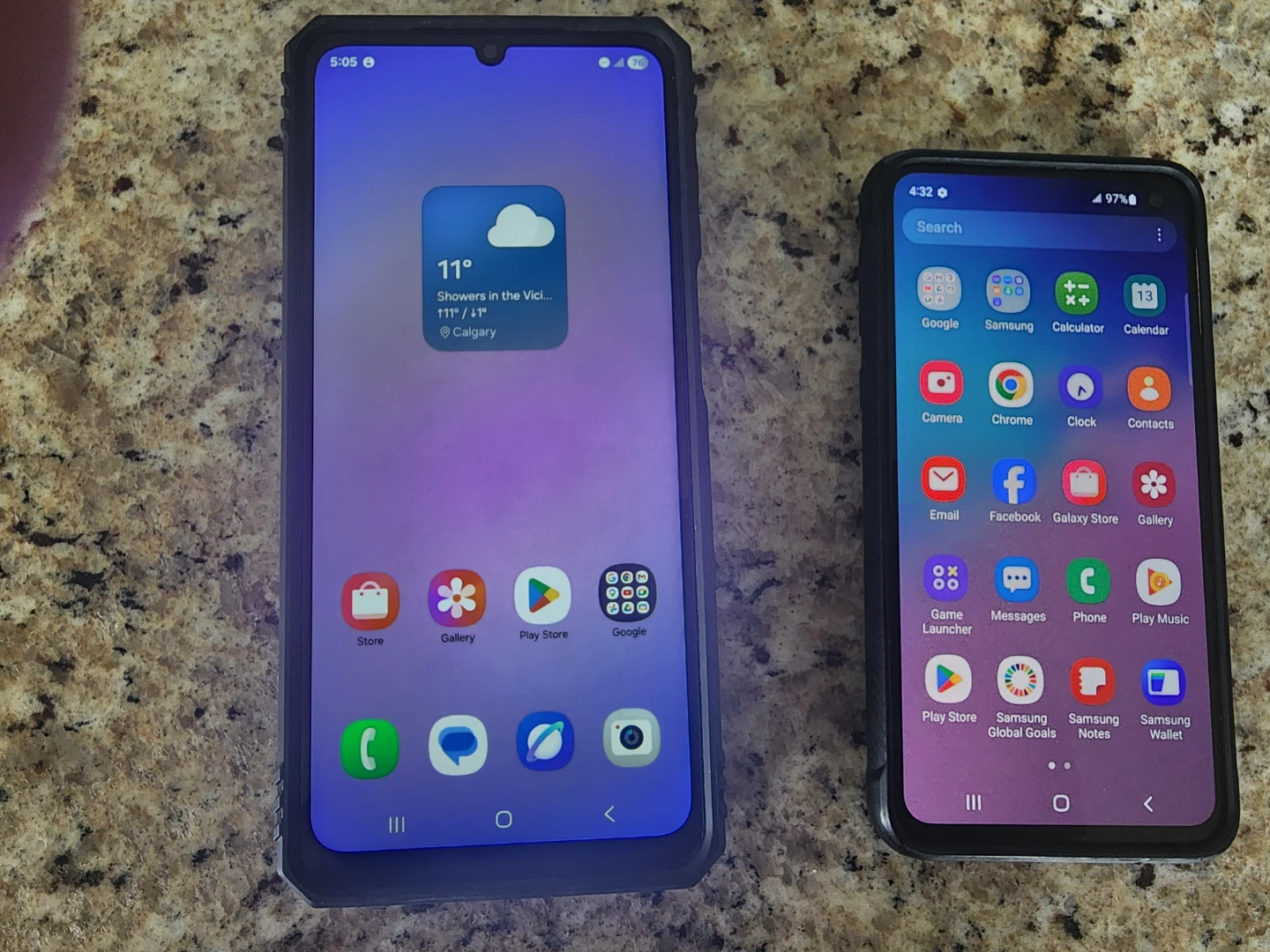 Samsung Galaxy A07 and S10e Smartphones