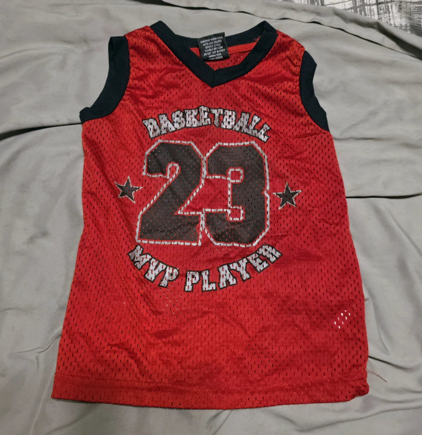 Kids Red Basketball Jersey #23 MVP Player