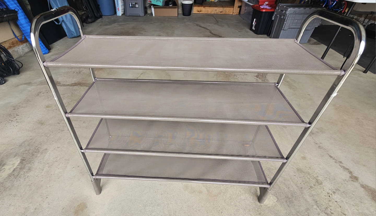 4-Tier Mesh Shoe Rack Stand