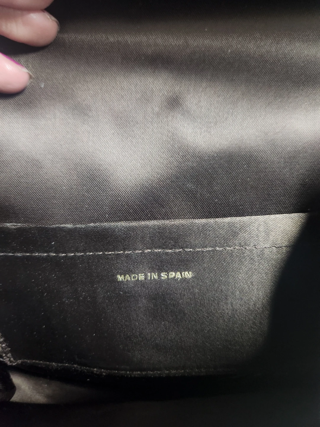 Chocolate Vintage Satin Evening purse. - photo 3