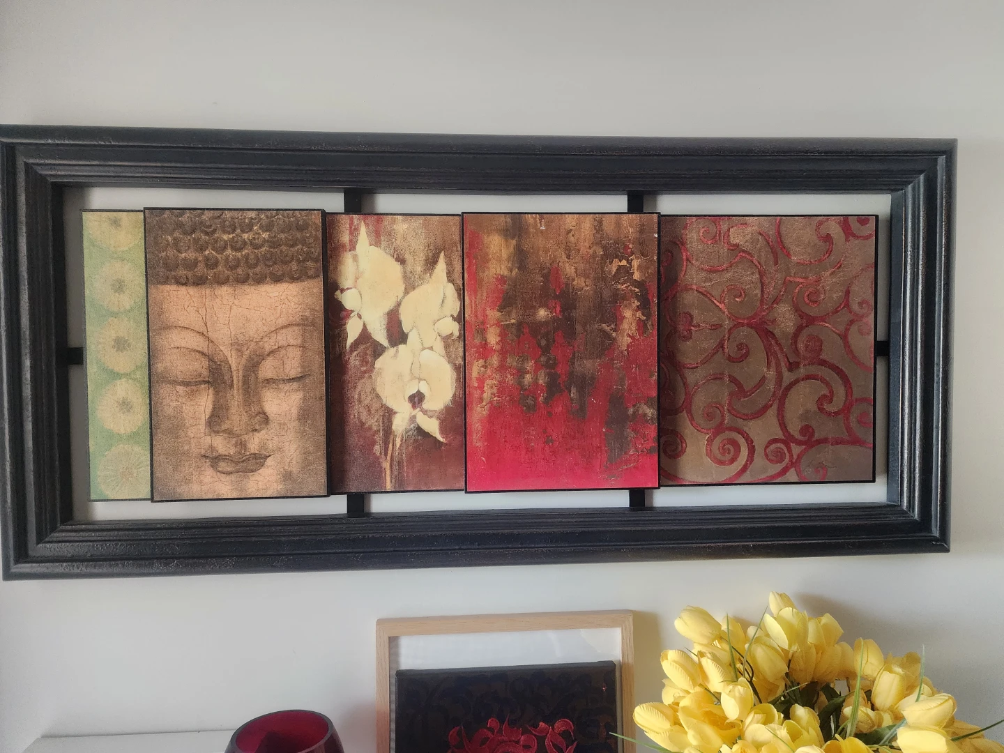 The Bombay Company Buddha Orchid Wall Decor