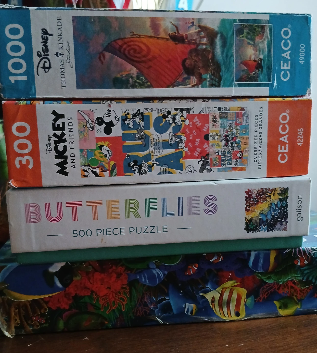 Disney and Thomas Kinkade Puzzles
