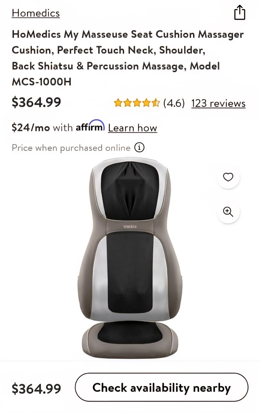 HoMedics My Masseuse Seat Cushion Massager - photo 5