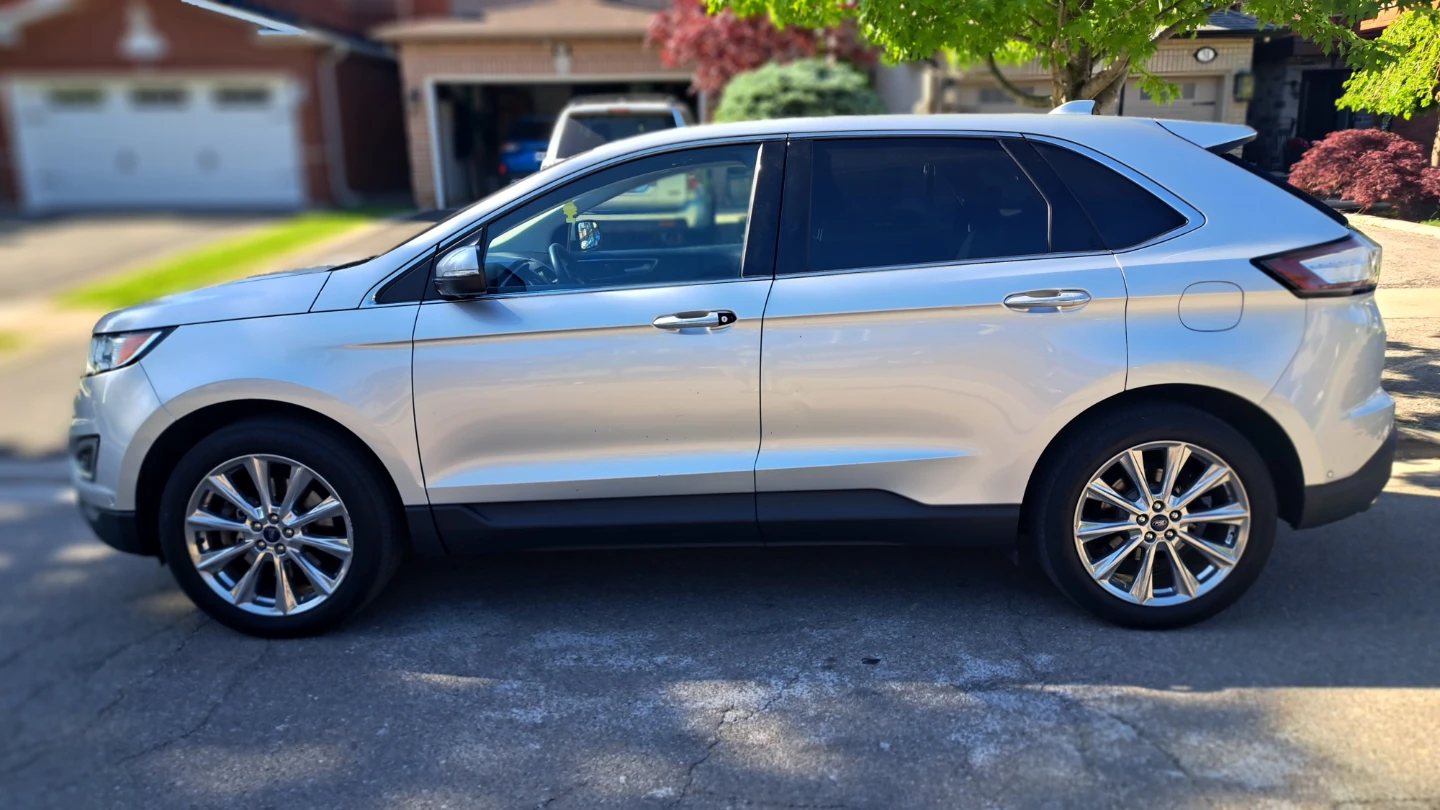 Silver Ford Edge SUV