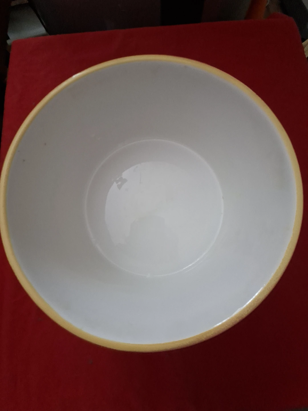 *** YELLOW AND WHITE CERAMIC BOWL - photo 3