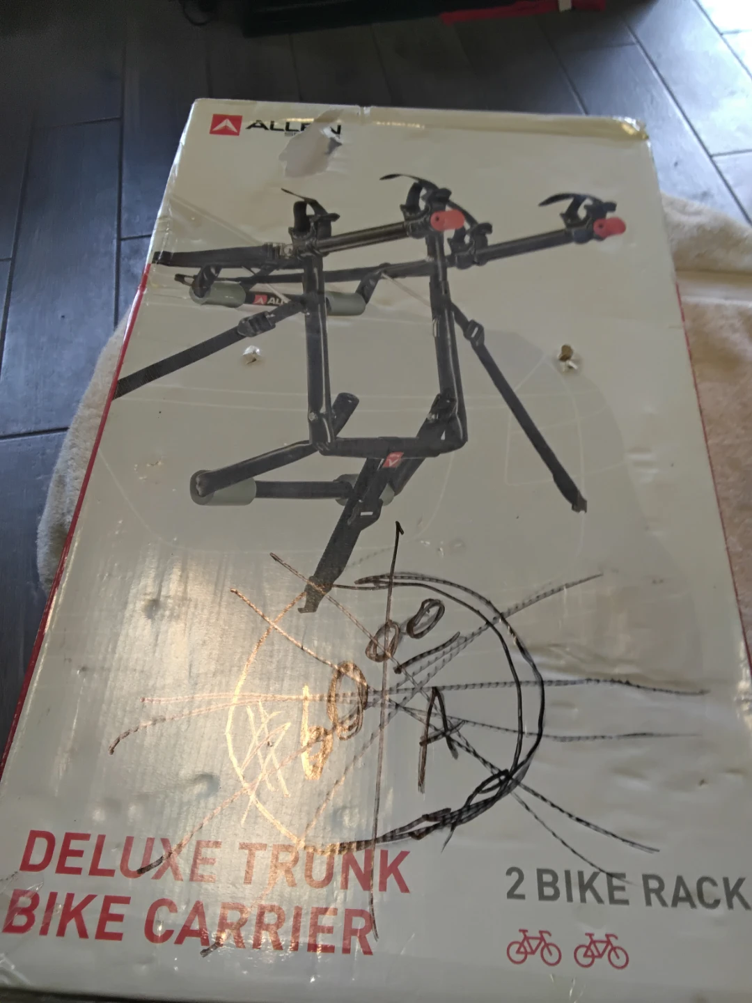 New Allen Sports Deluxe 2-Bike Trunk Mounted Bike Rack Carrier. - photo 2