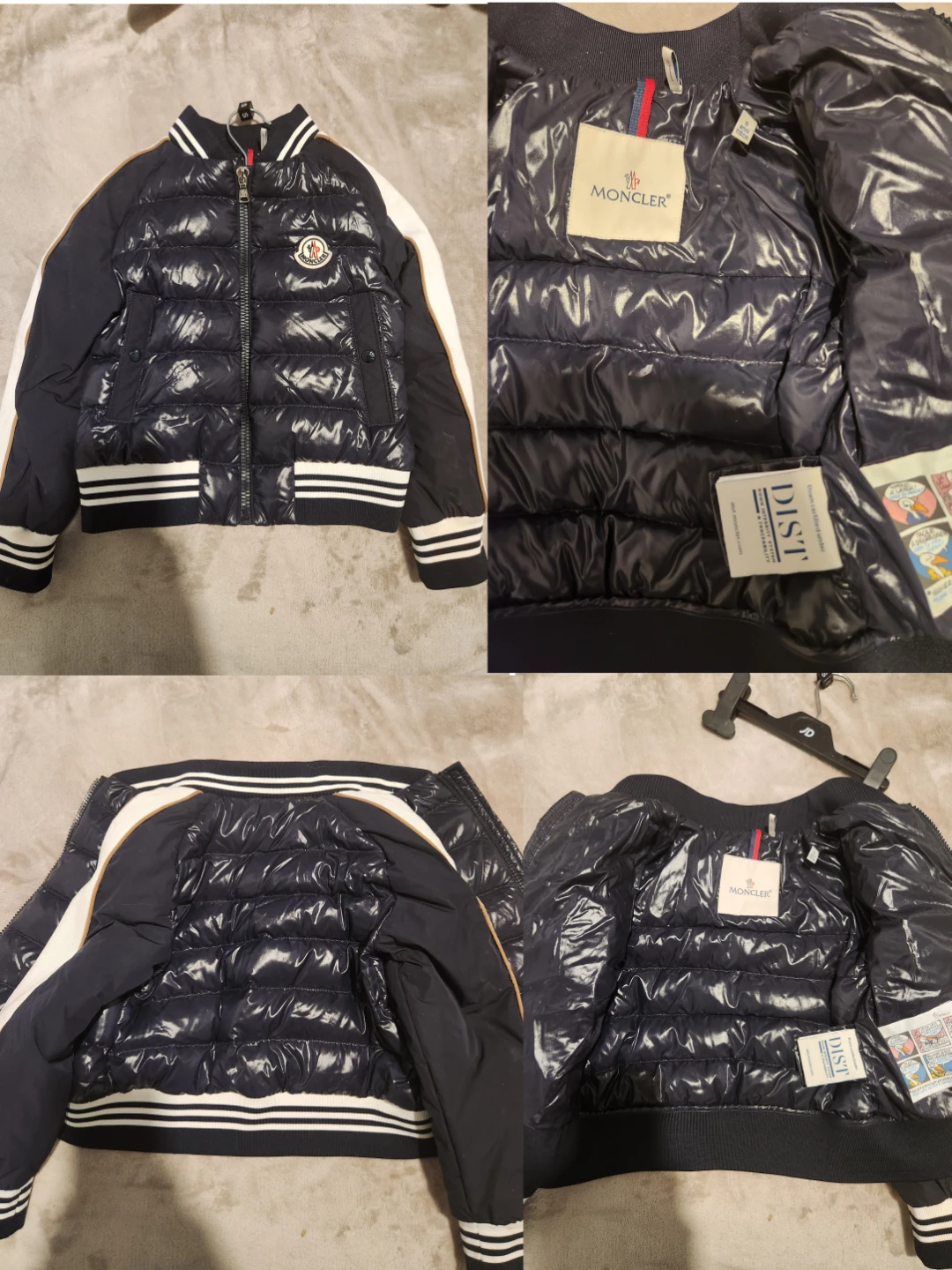 Kids 6Y Moncler Down Puffer Bomber Jacket