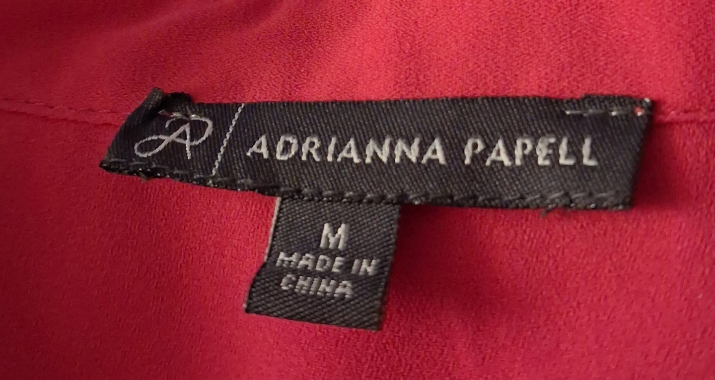 Adrianna Papell Sleeveless Red Blouse - Size M - photo 2