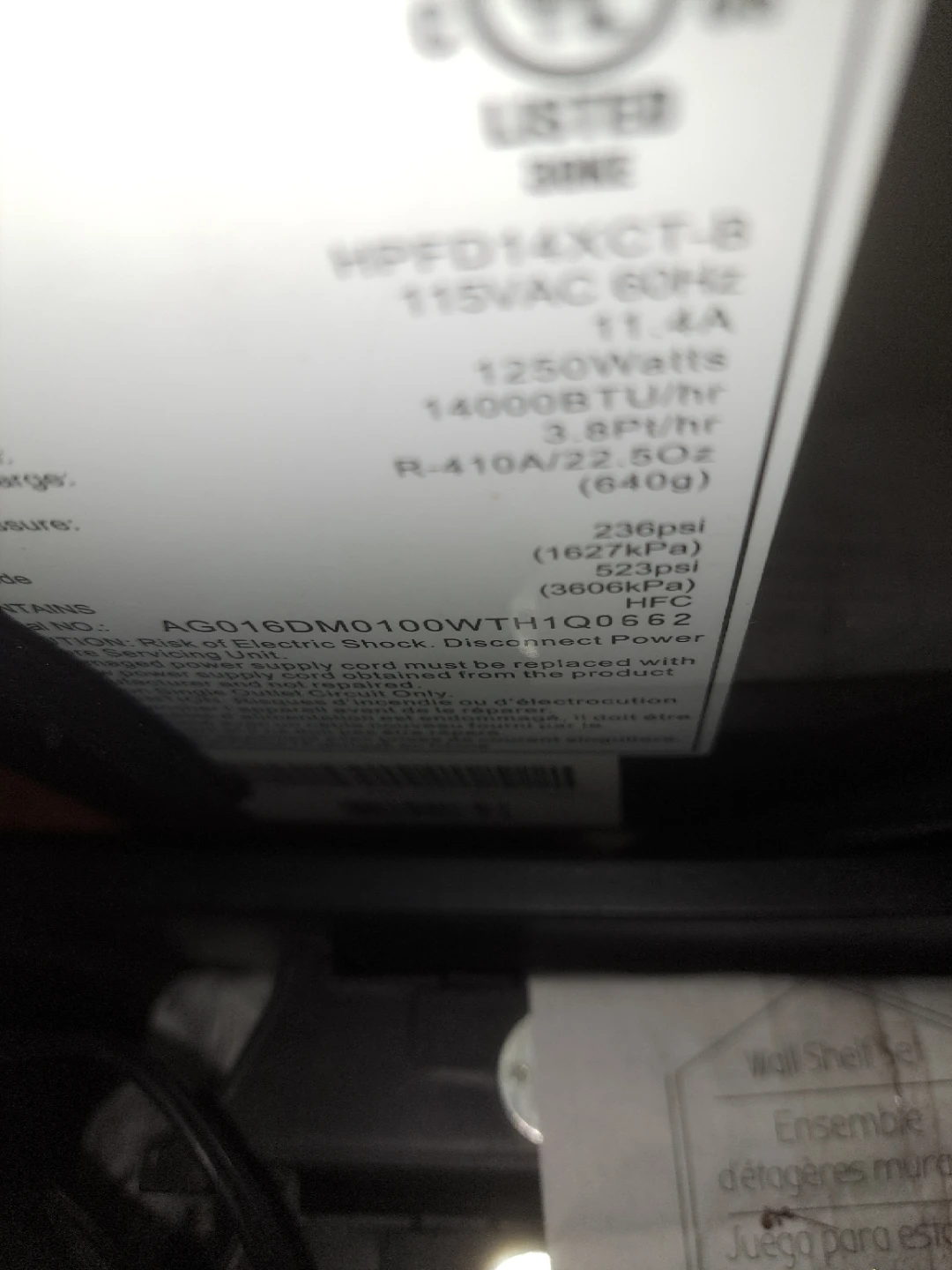Air conditioner 14000 Btu, Haier