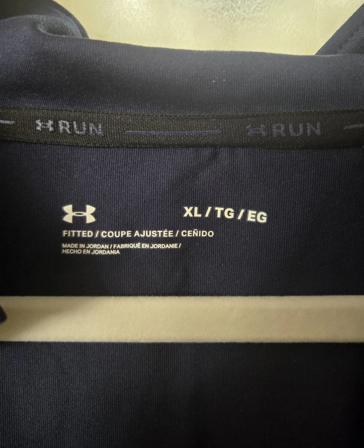 NWT Navy Men's Under Armour 1/2 zip Fitted Long-Sleeve. XLARGE. - photo 3
